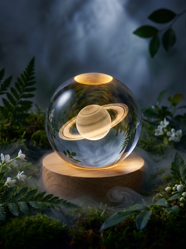 Galaxy Soul Lamp — 3D Crystal Ball Night Light